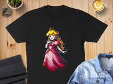 Load image into Gallery viewer, Princess in Pink Dress Graphic Black T-shirt product
