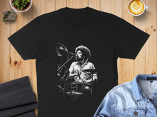 Load image into Gallery viewer, Drummer Graphic Black T-Shirt for Music Lovers Product
