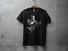 Load image into Gallery viewer, Retro Musician Playing Guitar Graphic T-shirt

