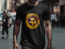 Load image into Gallery viewer, Stylish Black Minnesota Vikings Crewneck T-Shirt
