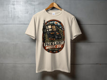 Load image into Gallery viewer, Beige t-shirt with "PACK LIGHT WORK DX RADIO EXPEDITION KIT" graphic.

