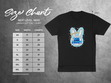 Load image into Gallery viewer, Bad Bunny Black T-Shirt with Sparkly Bunny Design
