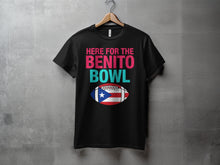 Load image into Gallery viewer, Here For The Benito Bowl Graphic Football Tee Shirt
