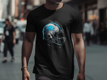Load image into Gallery viewer, Detroit Lions Football Helmet Graphic T-Shirt
