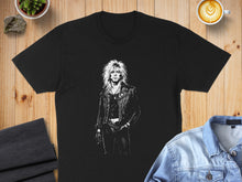 Load image into Gallery viewer, Rock Music Icon Retro Illustration Black T-Shirt

