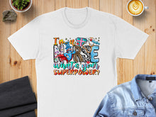 Load image into Gallery viewer, "I'm a Nurse What's Your Superpower?" text with nurse, stethoscope, and heart graphics.
