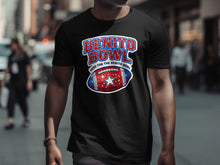 Load image into Gallery viewer, Benito Bowl Football Event Graphic Black T-shirt
