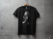 Load image into Gallery viewer, Stylish Black T-shirt with Rock Star Design
