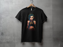 Load image into Gallery viewer, Edgy Animated Character Black Graphic Tee Product
