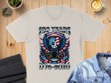 Load image into Gallery viewer, Eagle graphic with American flags, "250 YEARS 1776-2020" text.
