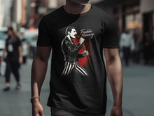 Load image into Gallery viewer, Freddie Mercury Graphic Black Short Sleeve T-Shirt
