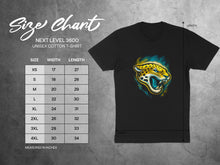 Load image into Gallery viewer, Black T-Shirt with Ferocious Jaguar Graphic Design
