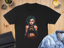 Load image into Gallery viewer, Fierce Female Warrior Graphic Tee Shirt Design
