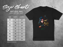 Load image into Gallery viewer, Sniper Character Illustration Black Unisex Cotton T-shirt
