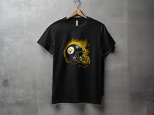 Load image into Gallery viewer, Pittsburgh Football Helmet Graphic Tee Shirt
