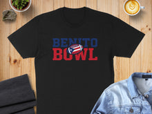Load image into Gallery viewer, Benito Bowl Football Theme Graphic Tee Shirt Product
