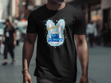 Load image into Gallery viewer, Sparkling Blue Bad Bunny Graphic T-shirt
