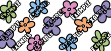 Load image into Gallery viewer, RETRO FLOWERS UV DTF Wrap #136
