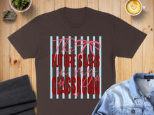 Load image into Gallery viewer, Brown t-shirt with "The Future Stars in My Classroom" text and pink bow.
