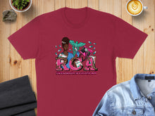 Load image into Gallery viewer, Maroon t-shirt with "RCA #ResidentCNA" text and medical symbols.
