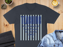 Load image into Gallery viewer, Dark t-shirt with "TEACHING is a profession that inspires all others" text.
