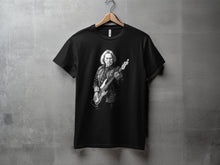 Load image into Gallery viewer, Rock Musician with Guitar Black T-Shirt
