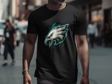 Load image into Gallery viewer, Intense Eagle Artwork on Black T-Shirt Casual Wear
