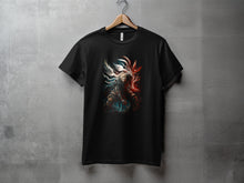 Load image into Gallery viewer, Detailed Fantasy Warrior Design Black T-Shirt Product
