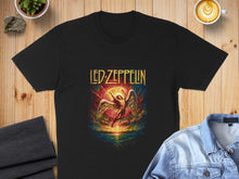 Load image into Gallery viewer, Led Zeppelin Angel Graphic Design Black T-Shirt
