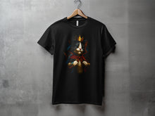 Load image into Gallery viewer, Majestic Cat Wearing Crown Graphic Design T-shirt
