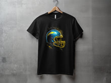 Load image into Gallery viewer, Vibrant Electric Football Helmet Graphic T-shirt
