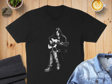 Load image into Gallery viewer, Acoustic Guitar Player Graphic Black T-Shirt Product
