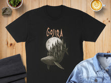 Load image into Gallery viewer, Gojira Whale and Castle Moon Graphic T-shirt
