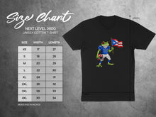 Load image into Gallery viewer, Puerto Rican Frog Holding Flag Graphic T-Shirt
