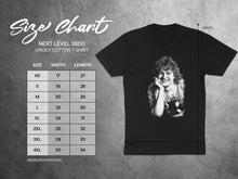 Load image into Gallery viewer, Def Leppard Graphic Print Size Chart Unisex T-Shirt
