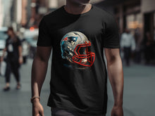 Load image into Gallery viewer, Football Helmet Graphic T-Shirt Sports Fan Merchandise
