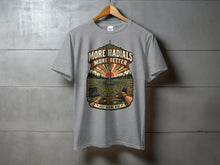 Load image into Gallery viewer, Grey t-shirt with "More Radials More Better" and "Keep Adding Wire" graphic.
