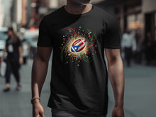 Load image into Gallery viewer, Vibrant Puerto Rican Flag Rugby Design Shirt Product
