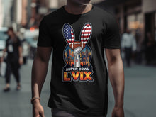 Load image into Gallery viewer, Super Bowl LVIX American Flag Ears Graphic T-shirt
