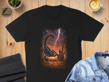 Load image into Gallery viewer, Scorpion and Electric Guitar Storm T-Shirt
