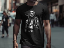 Load image into Gallery viewer, Unique Graphic Tee with Native Chief Showing Finger Artwork
