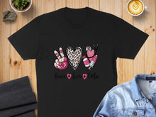 Load image into Gallery viewer, Peace Love CMA Leopard Print Medical Nursing T-Shirt
