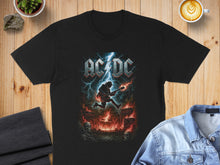 Load image into Gallery viewer, Electrifying AC/DC Design Black Graphic T-Shirt
