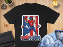 Load image into Gallery viewer, Football Theme Benito Bowl Graphic Tee for Sports Fans
