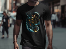 Load image into Gallery viewer, Fantasy Warrior Design Black Short Sleeve T-Shirt
