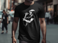 Load image into Gallery viewer, Iconic Singer Graphic Tee Black and White Shirt
