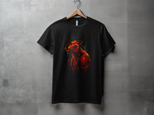 Load image into Gallery viewer, Fierce Fiery Wolf Graphic Design T-Shirt Product
