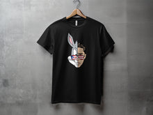 Load image into Gallery viewer, Unique Half Face Design Graphic T-shirt Apparel
