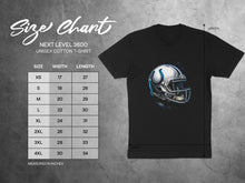 Load image into Gallery viewer, Football Helmet Graphic Next Level 3600 T-Shirt
