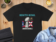 Load image into Gallery viewer, Benito Bowl Event Graphic T-Shirt Football Design
